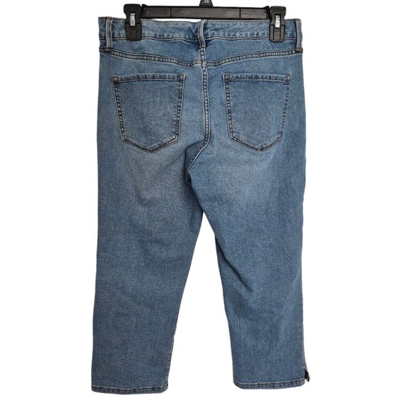 Nine West Chrystie Capri Jeans Women’s Size 6 Medium Wash Denim Zipper Fly Slim - Picture 6 of 6